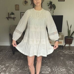 Old Navy tent/shift dress size S cream color